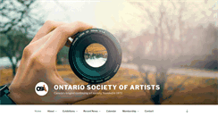 Desktop Screenshot of ontariosocietyofartists.org
